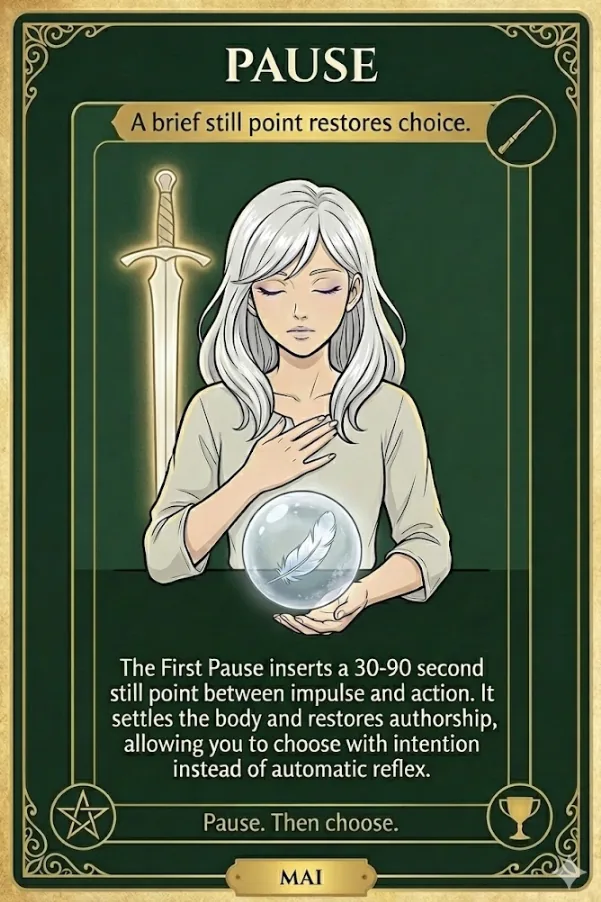 Oracle card: Pause