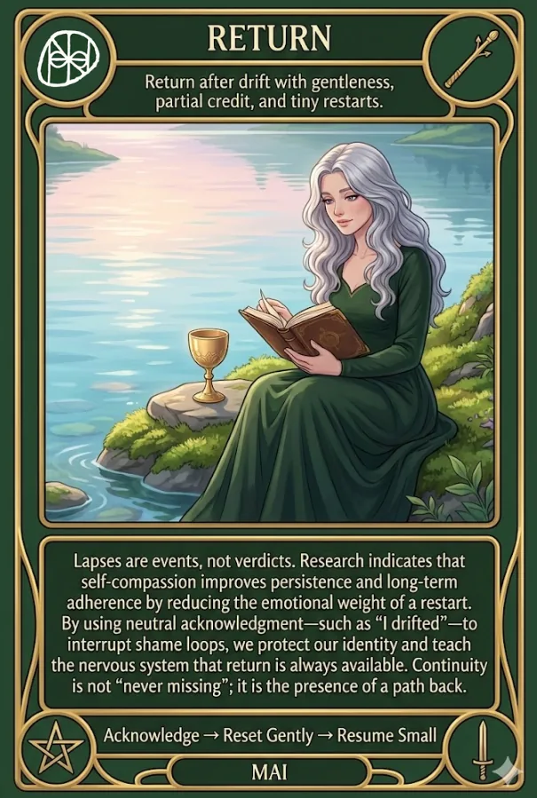 Oracle card: Return
